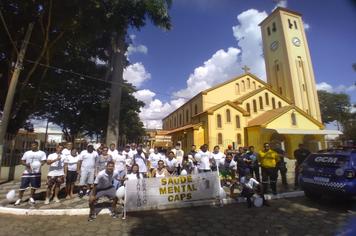 Secretaria de Saúde e Caps realizam caminhada em referência ao Janeiro Branco