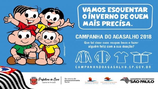 MAIS DE 20 PONTOS DE COLETA, É A CAMPANHA DO AGASALHO 2018