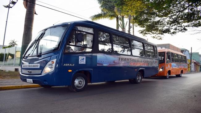 LINHA AZUL E LINHA LARANJA. CIRCULARES GRATUITOS JÁ ESTÃO NAS RUAS