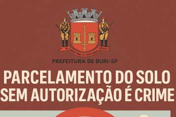 PARCELAMENTO DE SOLO SEM AUTORIZAÇÃO MUNICIPAL É CRIME