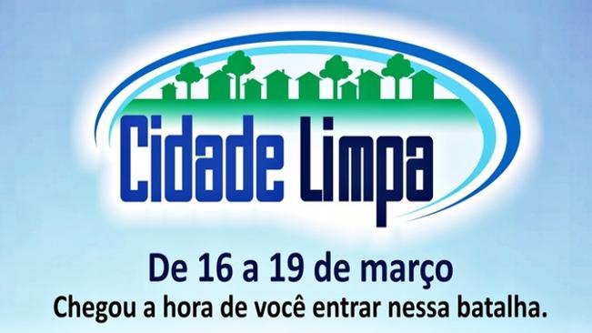 Vai começar o programa Cidade Limpa